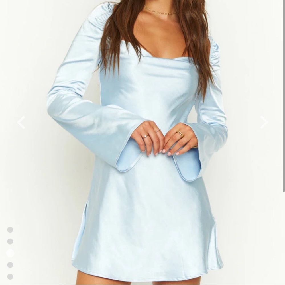 Beginning Boutique Marianne Blue Mini Dress